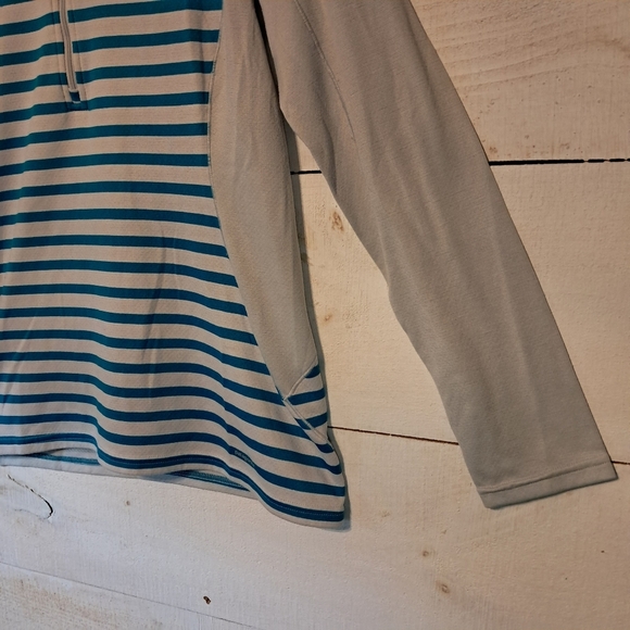 Patagonia Capilene 3 Midweight Half Zip Striped Pullover Base Layer Women's Med - Picture 5 of 8